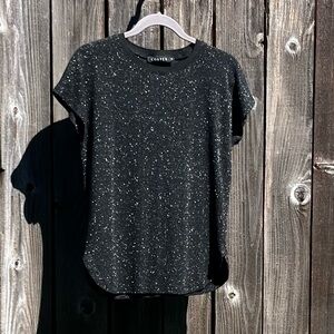 Costes black glitter top size small
